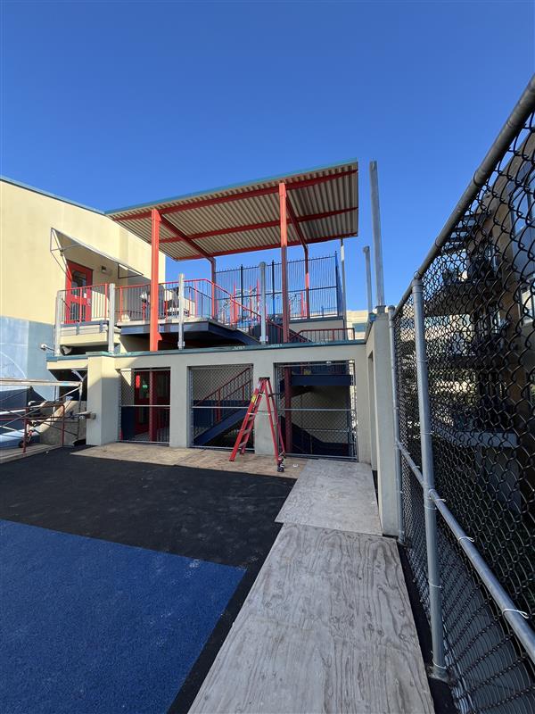 Selkirk Montessori School Custom Structural Steel Column Installation